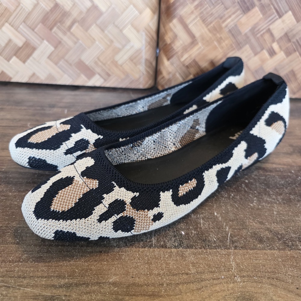 Mia Shoes Women Size 11M Cheetah Print Rafina Ballet Flat Slip On Fabric Textile